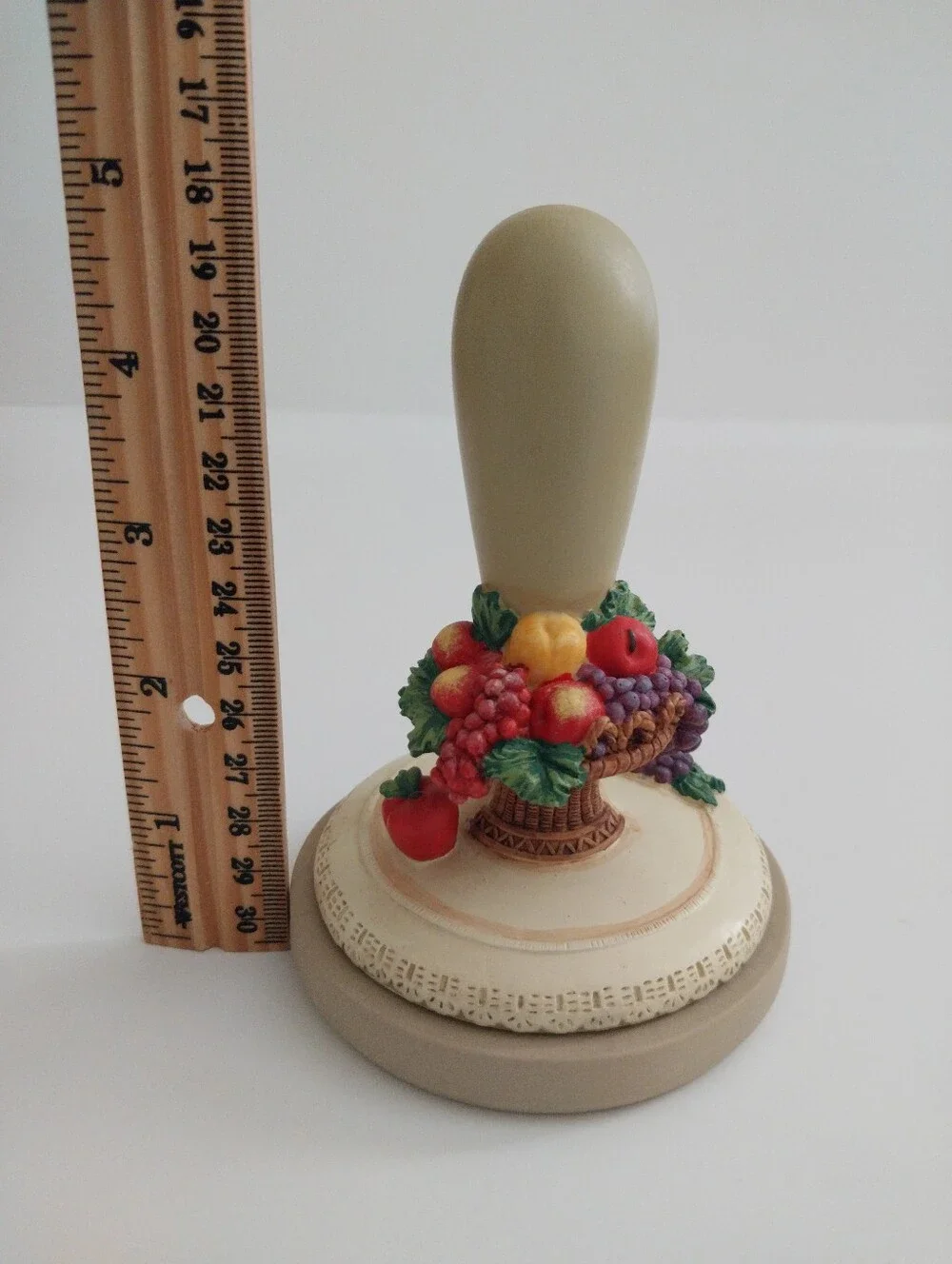 Vintage 1997 Brown Bag Cookie Art Cookie Stamp Fruit Basket Number 27 Like New